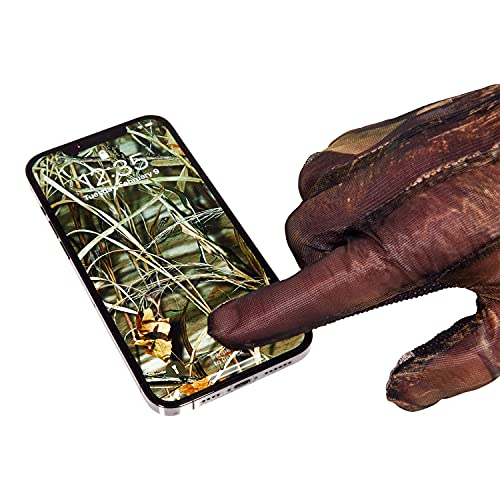 Allen Company Vanish Camo Mesh Hunting Gloves - Mossy Oak Beak-Up Country for Hunters in Woods