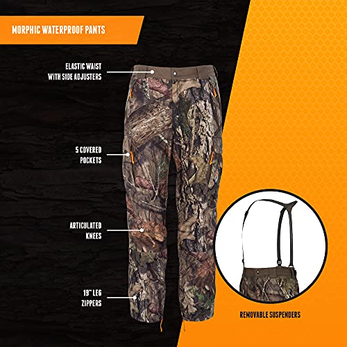 ScentLok Morphic V2 Waterproof Pants for Men Camo Hunting Windproof