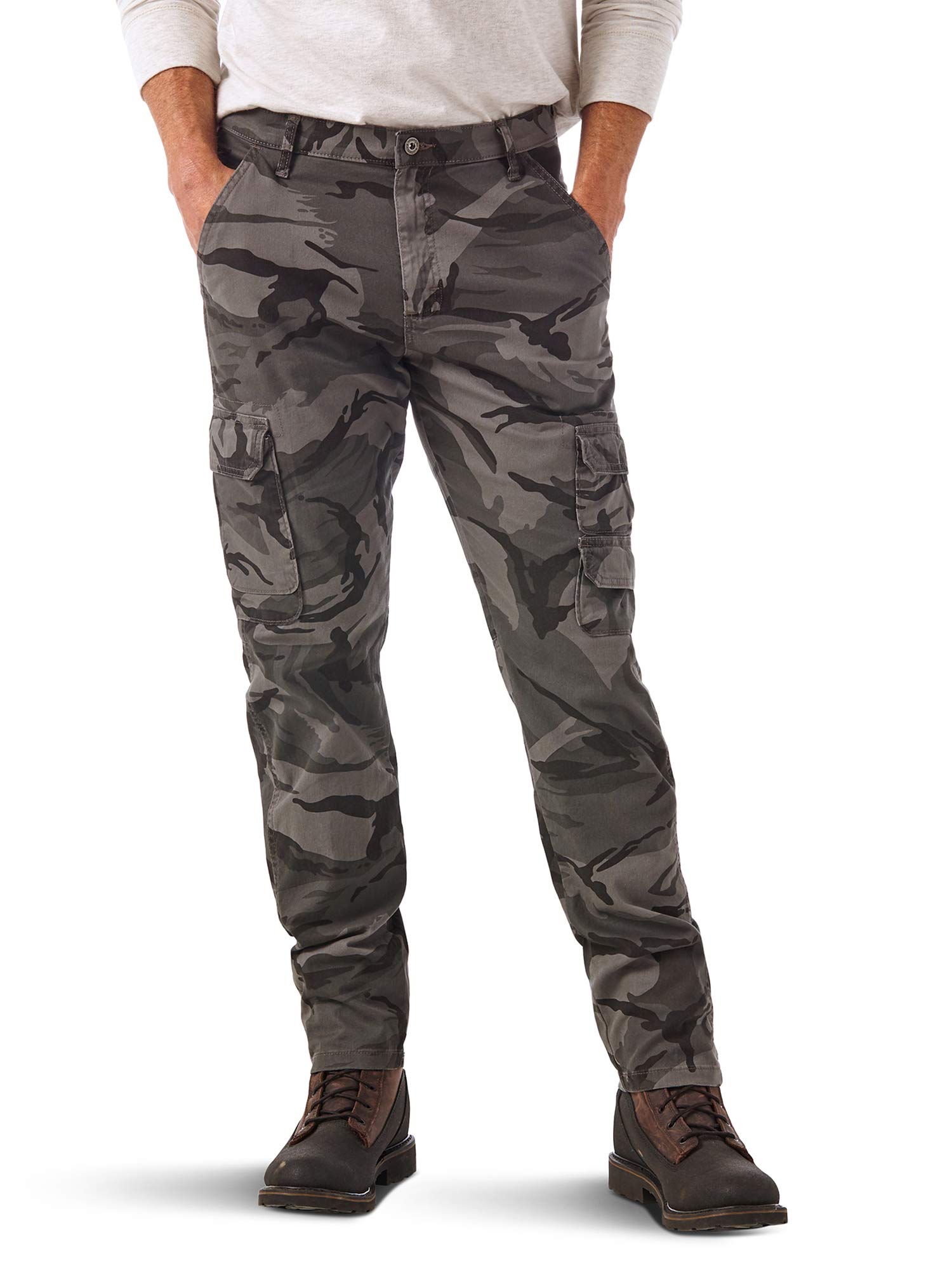 Wrangler Authentics Men's Regular Tapered Cargo Pant for Outdoor Adventurers with Multiple Pockets and Comfort Fit
| Wr